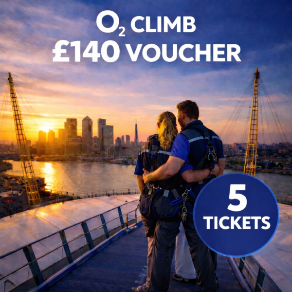 5 Tickets into o2 Climb