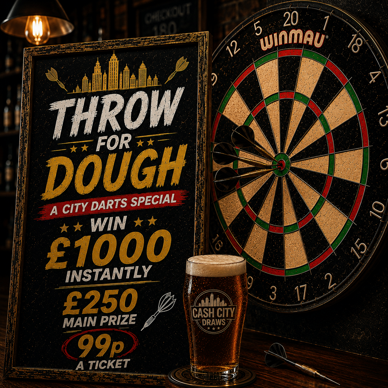 Throw For Dough! – Win Up To £1,000 Instantly!